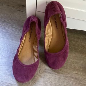 Lucky Brand Suede Emmie Ballet Flats
